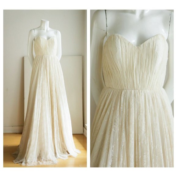 Truvelle Dresses & Skirts - NWT 2014 Sample Truvelle All Lace Strapless Ivory Wedding Gown S